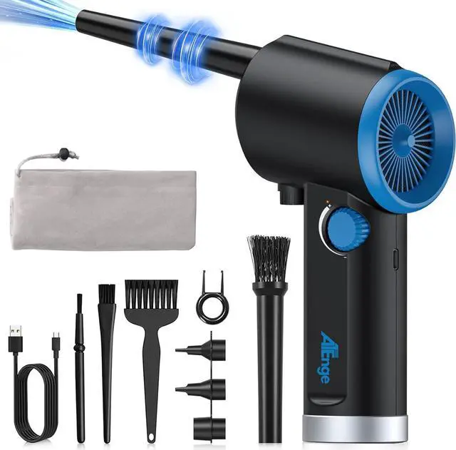 Main image of ATEngeus Compressed Air Duster, Electric Air Duster, Cordless Air Duster for Computer, Stepless Speed, Keyboard Cleaner, Replace Canned Air, Brushless Motor, 6000mAh