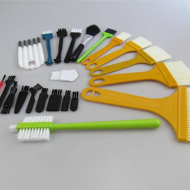 Alt view image 6 of 6 - Small Cleaning Brush,Electronics Brush for Cleaning Computer Keyboards,Laptop,Sewing Machine,Cleaning Brush Kit (Set of 22)