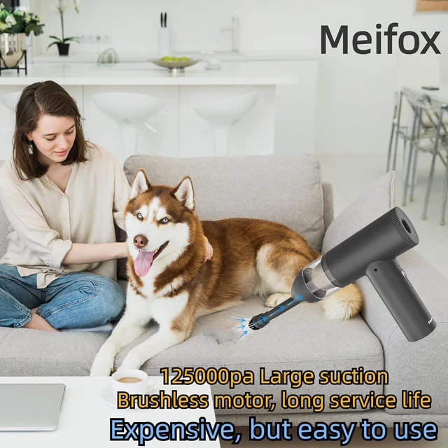 Alt view image 3 of 5 - Meifox Compressed Air Duster Plus,Compressed Air Duster and Vacuum 2 in 1,Electric Air Duster,Computer Duster,Cordless Air Duster,125000PA,PC Duster,Keyboard Duster