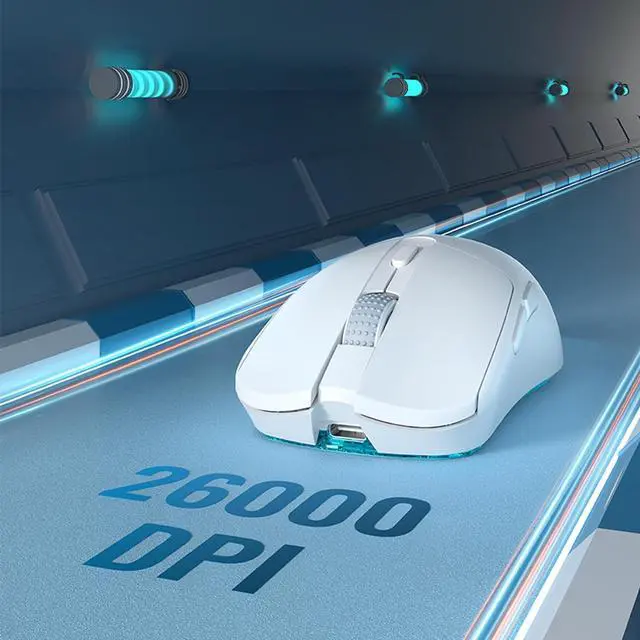 Alt view image 2 of 7 - NYIEFADA PHYLINA S450 Wireless Gaming Mouse PAW3395 26000DPI Ultra Lightweight 56g Programmable 2.4G 1000Hz USB-C Wired Rechargeable 6 Buttons for Mac,Laptop,PC