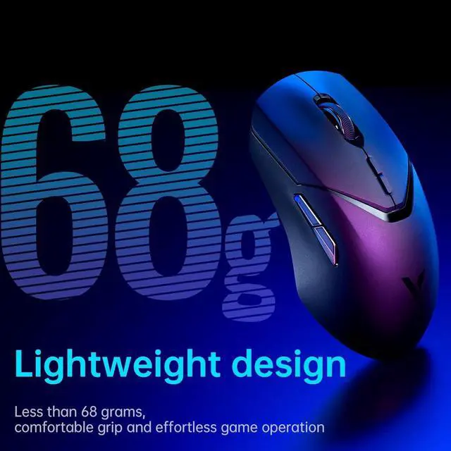 Alt view image 3 of 7 - Rapoo VT9Pro Wireless Gaming Mouse - Esports Grade Performance Gaming Mice, PAW 3398 Sensor, 26000 DPI, 1ms Response Time, 68g Lightweight, 10 Programmable Buttons, Long Battery Life, Black