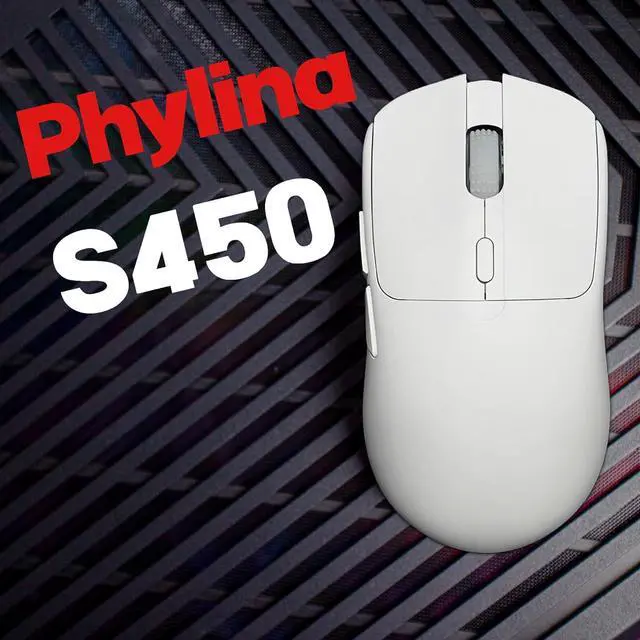 Alt view image 7 of 7 - NYIEFADA PHYLINA S450 Wireless Gaming Mouse PAW3395 26000DPI Ultra Lightweight 56g Programmable 2.4G 1000Hz USB-C Wired Rechargeable 6 Buttons for Mac,Laptop,PC