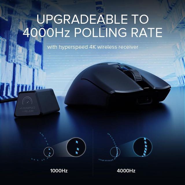 Alt view image 5 of 7 - DeLUX M800 Ultra Wireless Gaming Mouse, Nordic 52840 MCU, PAW3395 26000DPI, 1000Hz Polling Rate, Tri-Mode Connection, 55g Lightweight, 120 Hours Endurance (600mAh-Black)