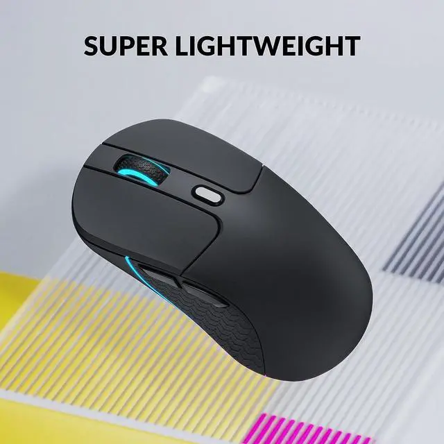 Alt view image 3 of 7 - Keychron M3 Wireless Mouse, PAW3395 Sensor with Programmable Macro Button 26,000 DPI Supports 2.4 GHz/Bluetooth 5.1, 79g Ultra-Light Ergonomic Design Up to 70 Hours Using for PC Mac Laptop - Black