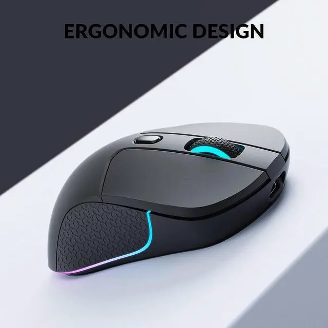 Alt view image 7 of 7 - Keychron M3 Wireless Mouse, PAW3395 Sensor with Programmable Macro Button 26,000 DPI Supports 2.4 GHz/Bluetooth 5.1, 79g Ultra-Light Ergonomic Design Up to 70 Hours Using for PC Mac Laptop - Black