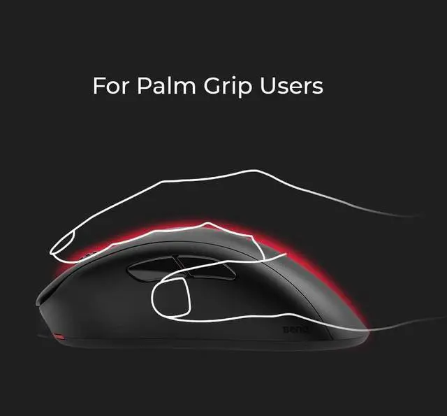 Alt view image 7 of 7 - BenQ ZOWIE EC2-CW Wireless Ergonomic Gaming Mouse for Esports | Enhanced Receiver | 24-step Scroll Wheel | Driverless | Matte Black Coating | Medium Size