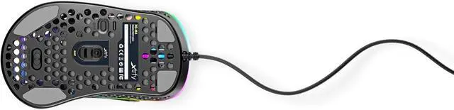 Alt view image 4 of 6 - Xtrfy M4 RGB Ultra-Light Gaming Mouse, Unique Right-Handed Design, Pixart 3389 Sensor, EZcord® - Black