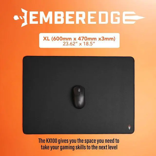 Alt view image 4 of 6 - KX100 Pro Gaming Mouse Pad  Hybrid Cloth Surface for Speed & Control | Durable Anti-Fray Stitching, Low Static Friction, Non-Slip, & Liquid Resistant | XL 600x470x3mm Ships Flat