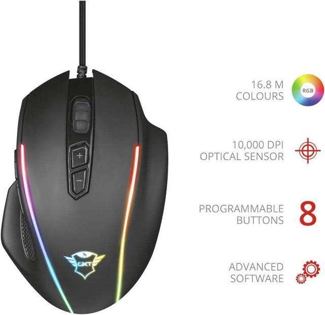 Trust GXT 165 Celox RGB Gaming Mouse Black