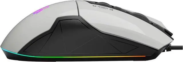 Alt view image 6 of 7 - Bloody Gaming W70 Max Gaming Mouse 10,000 CPI 250 IPS RGB Gaming Mouse Panda White