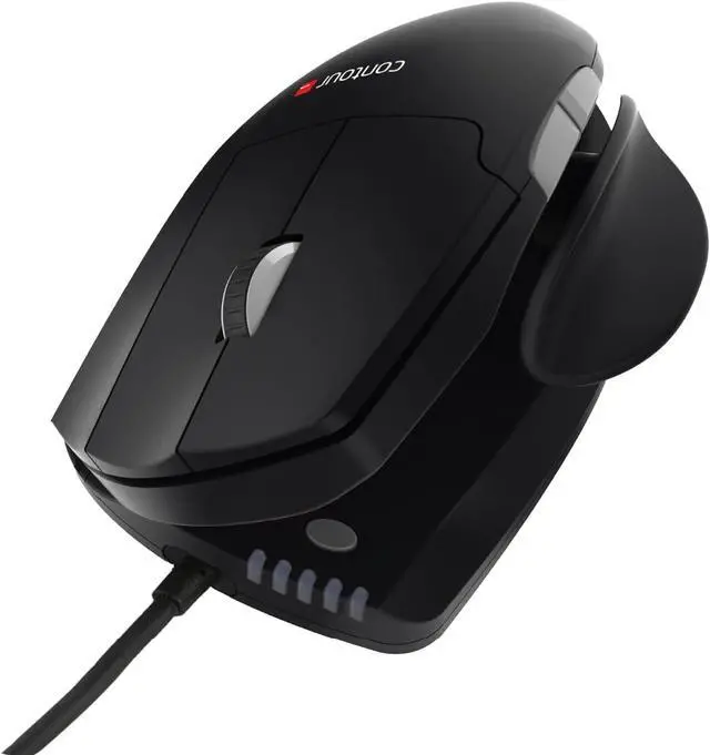 Alt view image 3 of 7 - Contour Design Unimouse Mouse Wired - Wired Ergonomic Mouse for Laptop and Desktop Computer Use - Fully Adjustable Mouse - Mac & PC Compatible - (Right-Hand)