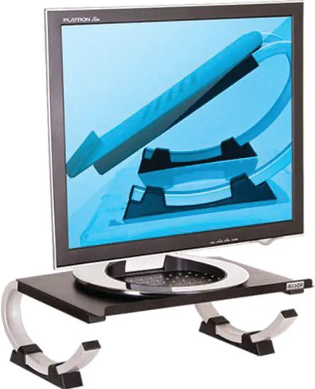 Alt view image 7 of 7 - Allsop Redmond Adjustable Laptop Stand, Vented Curved Sturdy Metal Ergonomic Riser