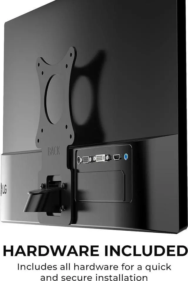 Alt view image 7 of 7 - HumanCentric VESA Mount Adapter Compatible with LG Monitors 24MP58VQ, 24MP58VQ-P, 24MP59HT, 24MP59HT-P, and 24MP60VQ, Mounts Monitor to VESA Stand, Arm or Desk Mount with 75x75 or 100x100 mm Pattern