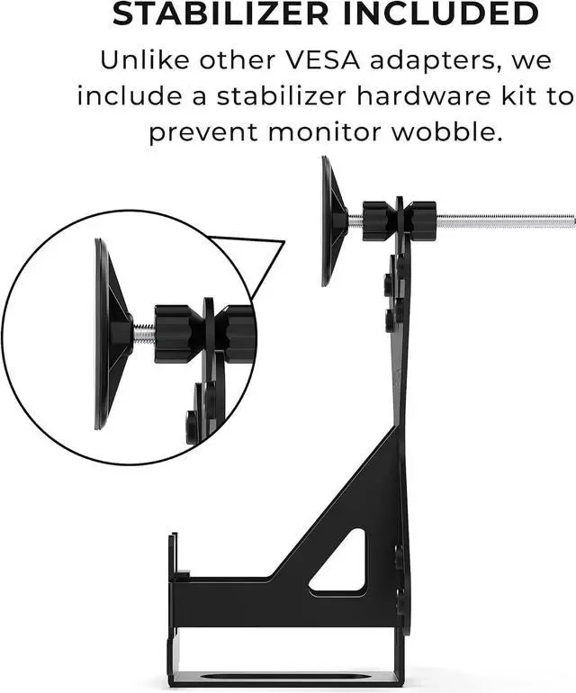 Alt view image 4 of 7 - HumanCentric VESA Mount Adapter Bracket, VESA Adapter Compatible with Acer Monitor R240HY bidx, R221Q, R271, SB220Q, R241Y, RT240Y, RT270, SA220Q, SA230 bi, SA240Y, SA270 Bbix, SB230, SB240Y