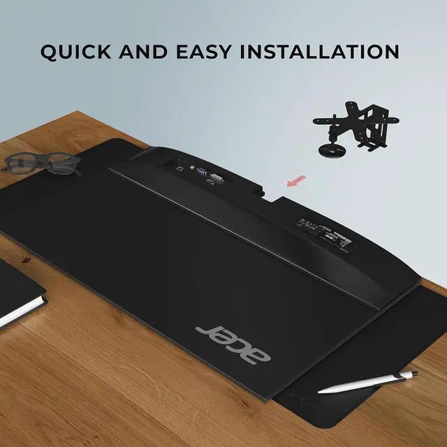 Alt view image 6 of 7 - HumanCentric VESA Mount Adapter Bracket, VESA Adapter Compatible with Acer Monitor R240HY bidx, R221Q, R271, SB220Q, R241Y, RT240Y, RT270, SA220Q, SA230 bi, SA240Y, SA270 Bbix, SB230, SB240Y