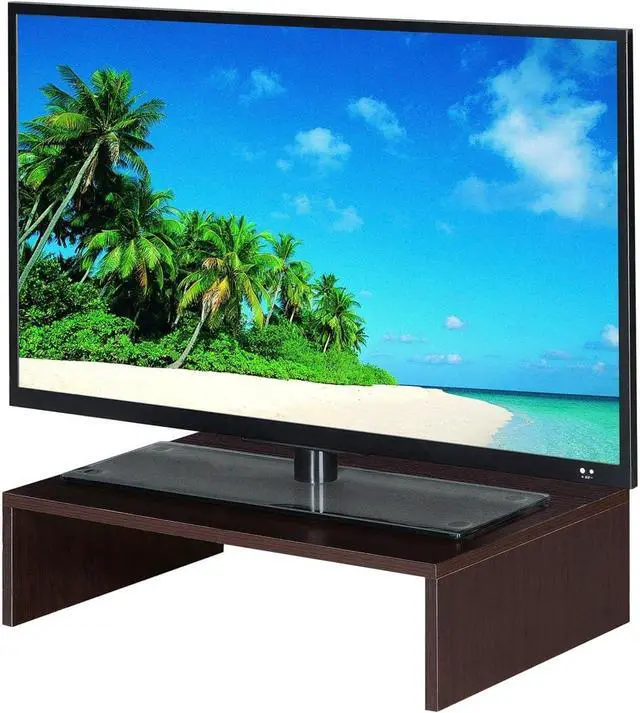 Alt view image 4 of 6 - Convenience Concepts Designs2Go Small Monitor Riser for TVs up to 26", Espresso