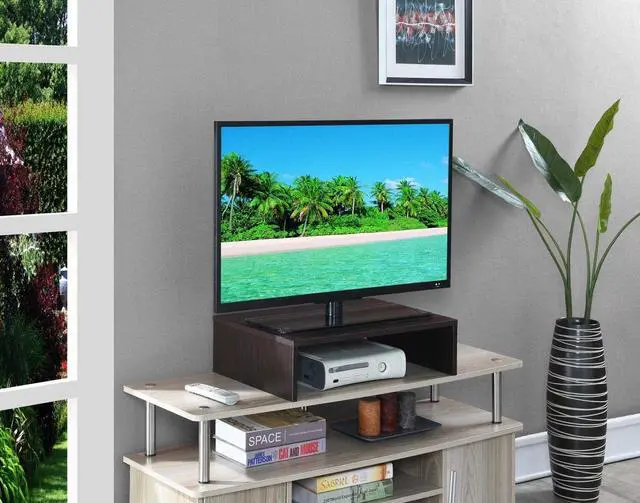 Alt view image 2 of 6 - Convenience Concepts Designs2Go Small Monitor Riser for TVs up to 26", Espresso