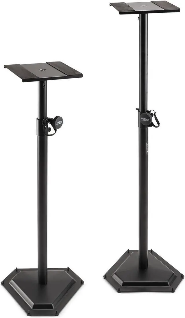 Alt view image 3 of 7 - On Stage Stands SMS6600-P Hex-Base Monitor Stand