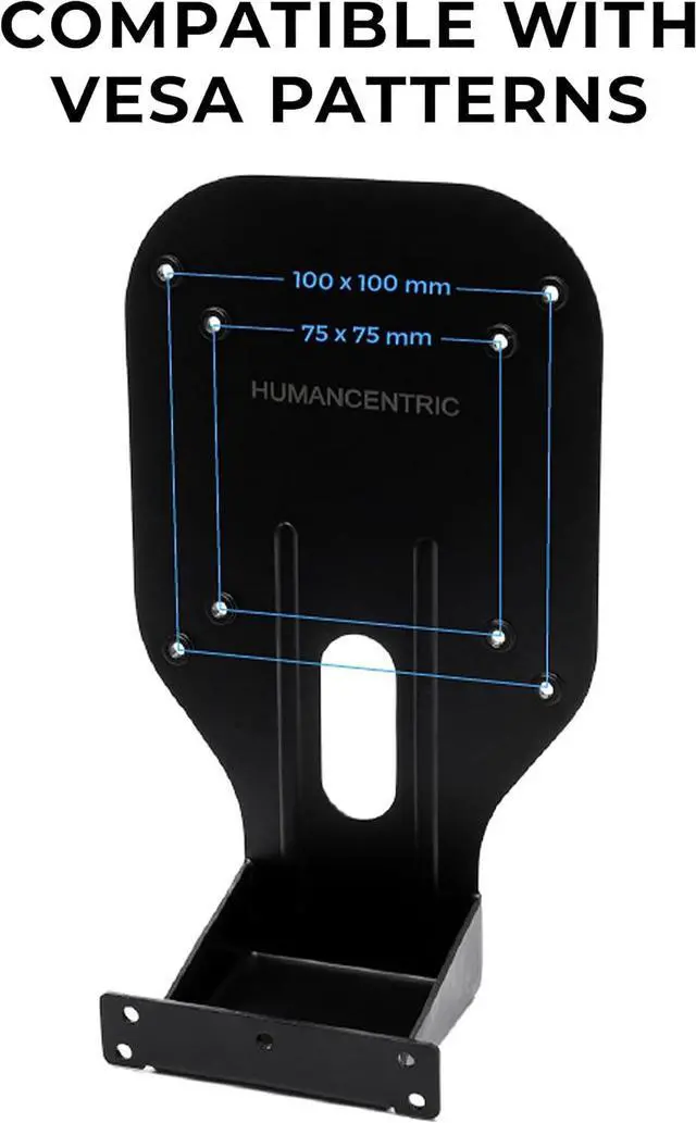 Alt view image 4 of 6 - HumanCentricVESA Mount Adapter Bracket for HP Monitors 2011x, 2211x, 2311x, 2511x, 2711x (V3)