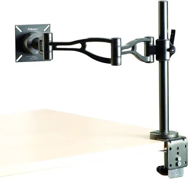 Alt view image 2 of 5 - Fellowes 8041601 Professional Series Adjustable Depth Computer Monitor Stand for Desk with Single Monitor Arm, 30 Inch Monitor Capacity