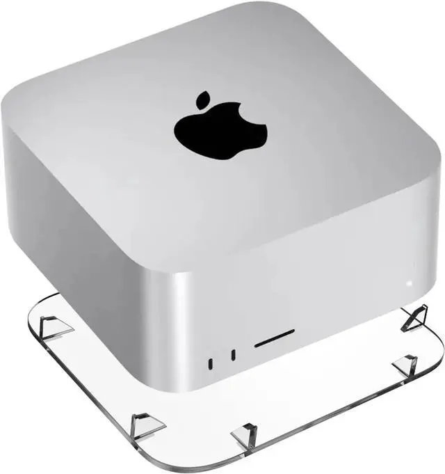 Main image of Acrylic Desktop Stand for Mac Studio M2 Max, M2 Ultra, M1 Max, M1 Ultra - Mac Studio Stand Holder Compatible with Mac Studio and Mac mini, Clear