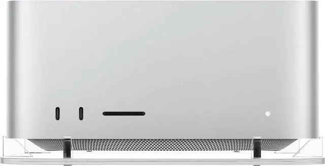 Alt view image 7 of 7 - Acrylic Desktop Stand for Mac Studio M2 Max, M2 Ultra, M1 Max, M1 Ultra - Mac Studio Stand Holder Compatible with Mac Studio and Mac mini, Clear