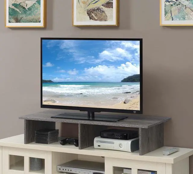 Alt view image 3 of 5 - Convenience Concepts Designs2Go TV/Monitor Riser for TVs up to 46 Inches, Weathered Gray