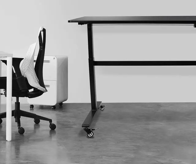 Alt view image 7 of 7 - Stand Steady Attachable Desk Wheels | Set of 4 Locking Casters | Easy-Roll and Non-Marring | Full Swivel Wheels Compatible with Tranzendesk Standing Desks (2 Inch/Black)