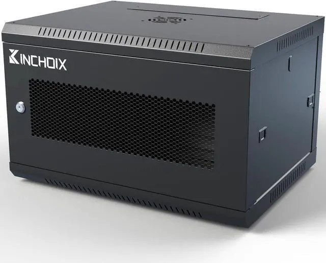 Main image of 6U Server Cabinet Wall Mount Network Rack Enclosure Cabinet Enclosure for Computer Data Networking Electronic Equipment, Removable Side Panels 14.5in Depth