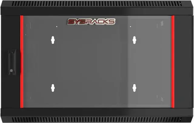 Alt view image 3 of 7 - Wall Mount Server Rack Cabinet Locking Computer Cabinet Network Enclosure for Electronics Security Audio Video AV Equipment Data Rack 24-Inch Depth Server Cabinet (9U)