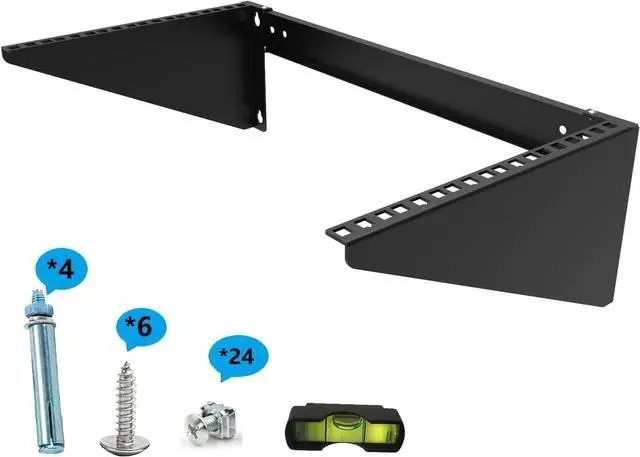 Main image of JINGCHENGMEI 19 Inch 6U Heavy Duty Vertical Wall Mountable Rack and 125 lb Wall Mountable Server Rack (MFT-HVWRF6U)