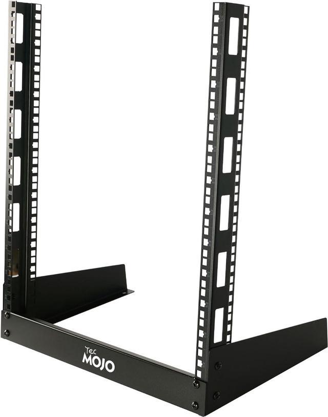 Tecmojo 2 Post 12U Desktop Sever Rack Small Open Frame Rack for 19 inch  AV/Data/Audio/Studio Equipment Free Standing Home/Office Rack (12U) 