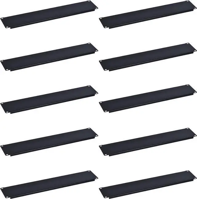 Main image of RackPath 2U Blank Rack Mount Panel Spacer (10 Pack) for 19in Server Rack Enclosure or Network Cabinet