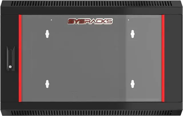 Alt view image 2 of 7 - Server Rack - Wall Mount Rack - Locking Cabinet for Network - Electronics - Security - Audio - Video - AV Equipment - Data Rack - 18-Inch Depth Server Cabinet (6U)