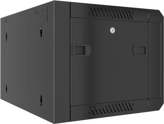 Alt view image 5 of 7 - Server Rack - Wall Mount Rack - Locking Cabinet for Network - Electronics - Security - Audio - Video - AV Equipment - Data Rack - 18-Inch Depth Server Cabinet (6U)