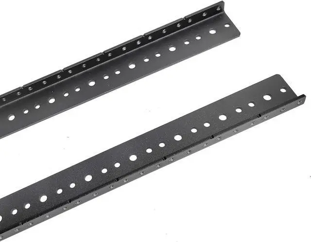 Alt view image 3 of 7 - RIVECO 16U Vertical Rack Rails Kit Heavy Duty Server Rack Mount Rails 2PCS Black