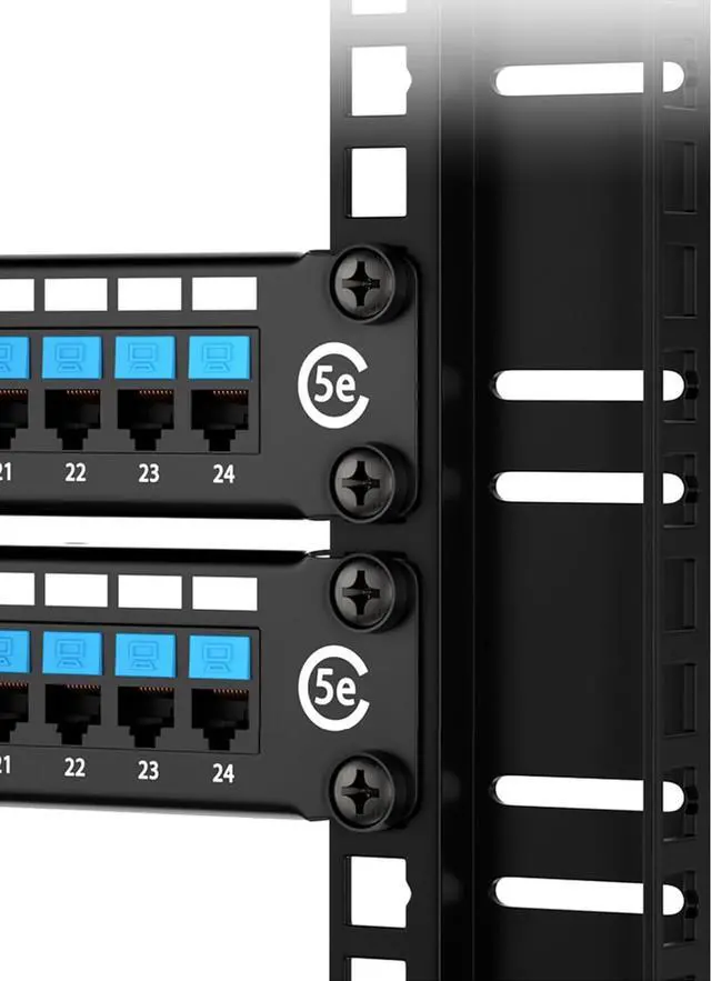 Alt view image 5 of 7 - 60-Pack M6 x 16mm Screws and Cage Nuts for Server Shelf Cabinets Rack Mount 1U 2U 6U 12U Rack Screw cage nut - Black