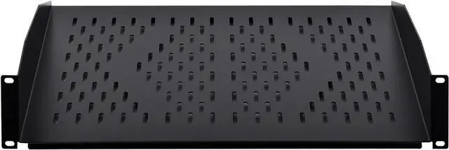 Alt view image 3 of 6 - RackPath 2U Cantilever Universal Rack Shelf - 14in Deep  Rackmount Shelf for 19 AV/Network Equipment Racks  55lbs Capacity - 2 Pack
