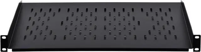 Alt view image 3 of 6 - RackPath 1U Cantilever Universal Rack Shelf - 10in Deep  Rackmount Shelf for 19 AV/Network Equipment Racks  55lbs Capacity - 2Pack