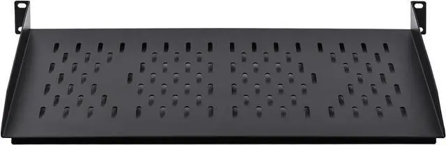 Alt view image 4 of 6 - RackPath 1U Cantilever Universal Rack Shelf - 10in Deep  Rackmount Shelf for 19 AV/Network Equipment Racks  55lbs Capacity - 2Pack