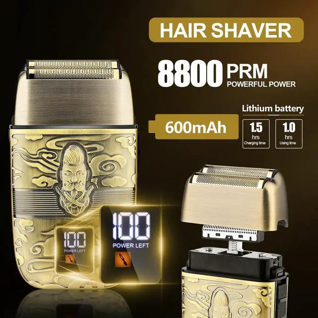 Alt view image 5 of 7 - RESUXI Professional Hair Clippers for Men T-Blade Trimmer Electric Shavers Razor Set,Cordless Beard Trimmer for Men Barber Clippers for Hair Cutting Grooming Kit