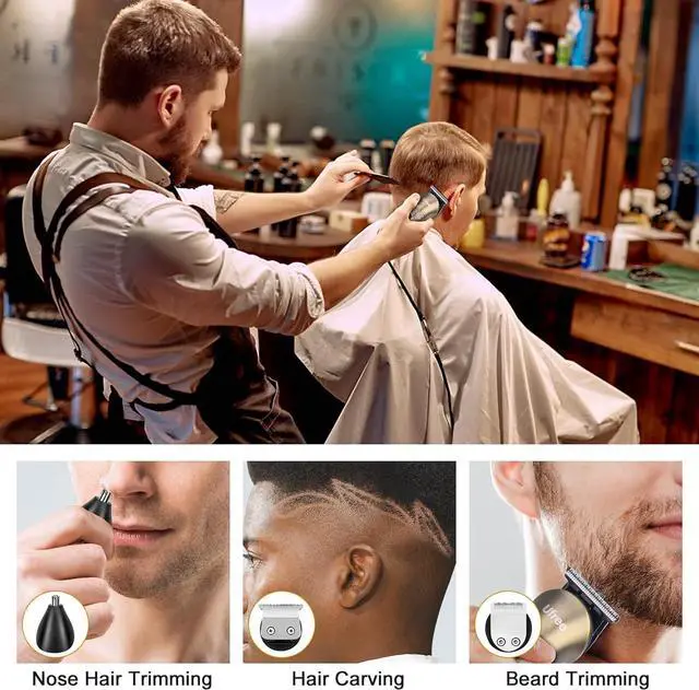 Alt view image 6 of 7 - Ufree Professional Hair Clippers for Men, 3 in 1 Mens Beard Trimmer, Shavers for Men, Electric Razor, Nose Hair Trimmer, Cordless Barber Clippers, Mens Grooming Kit, Birthday Gift for Dad