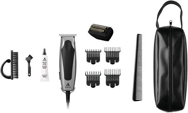 Alt view image 3 of 7 - Andis 42400 inLINER All-in-One Trim & Shave Hair Trimmer and Foil Shaver Kit, Silver