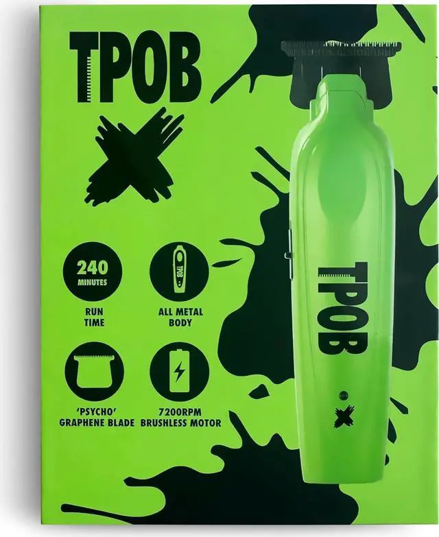 Alt view image 2 of 7 - TPOB X Digital Brushless 7200rpm Professional Hair Trimmer Hair Clippers for Men, Psycho Blade Trimmer Cordless Rechargeable Edgers Clippers