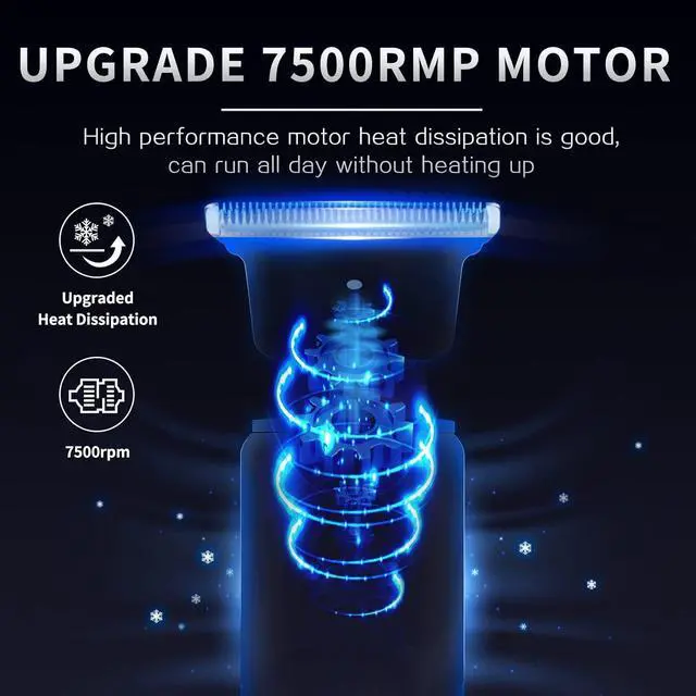 Alt view image 2 of 7 - Ufree Beard Hair Trimmer for Men Professional, Grooming Cutting Kit, Mustache T Blade Liners Trimmer Electric Shavers, Cordless Zero Gapped Edgers Clippers Barber Supplies, Gifts for Men