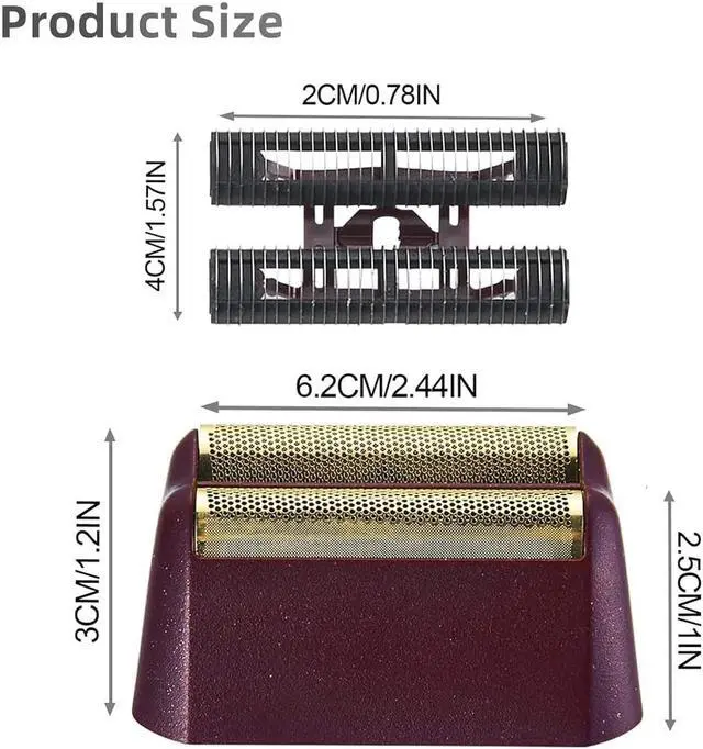Alt view image 4 of 6 - 4 Pack Professional 5 Star Series Finale Shaver Replacement Foil and Cutter Bar Assembly Compatible With Wahl Shaver Foil 7031-100, 7043-100 Super Close Shaving Replacement Heads