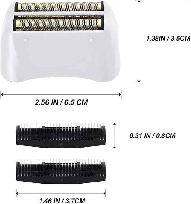 Alt view image 4 of 6 - Pro Shaver Replacement Foil and Cutters compatible with andis 17150(TS-1)/17155/17200 shaver ProFoil Lithium replacement" Silver 2 Pack