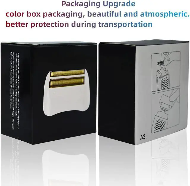 Alt view image 6 of 6 - Pro Shaver Replacement Foil and Cutters compatible with andis 17150(TS-1)/17155/17200 shaver ProFoil Lithium replacement" Silver 2 Pack