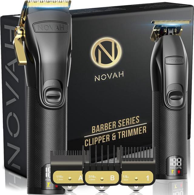 Novah Professional Hair Clippers for Men Professional Barber Clippers and Trimmer Set Mens Cordless Hair Clippers for Barbers Haircut Fading Kit Fade GOLD Newegg