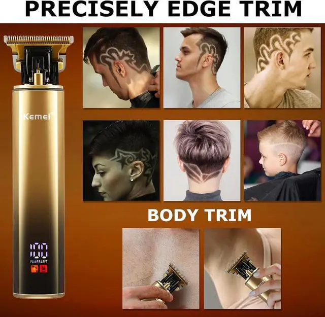 Alt view image 7 of 7 - KEMEI Foil Shavers,Bald Head Shaver,Electric Razor for Men,with Hair Trimmer Barber Trimmers Waterproof Cordless